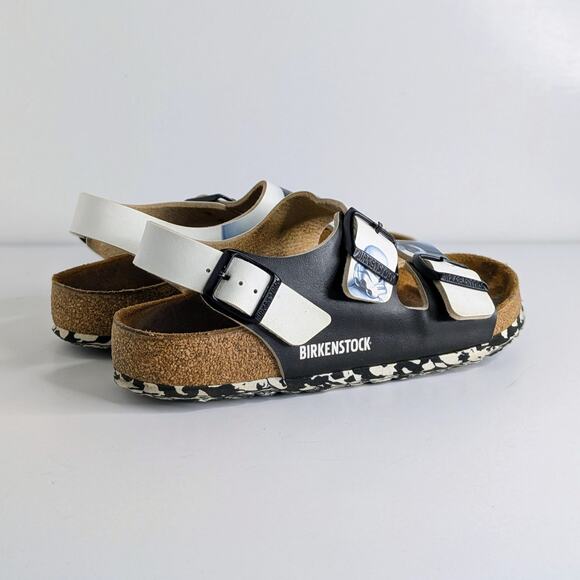 Birkenstock Sandals Milano Star Wars EU 38 White Black Storm Trooper Leather - Picture 15 of 15